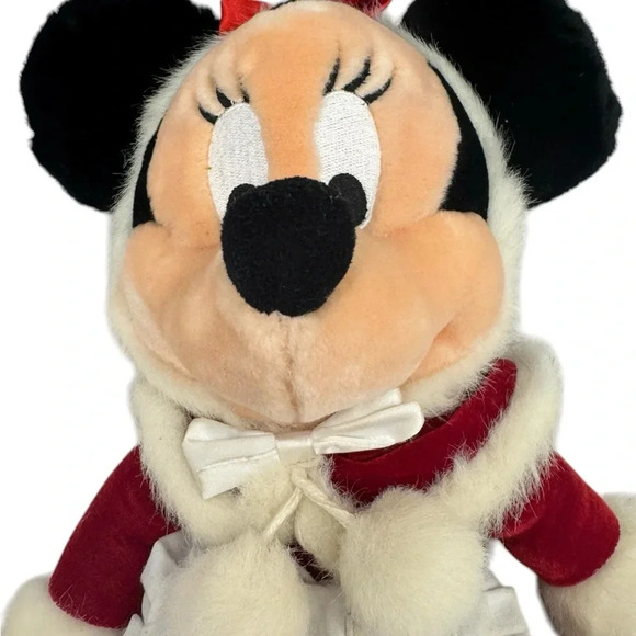 Walt Disney World Minnie Mouse Mrs. Clause Plush Gingerbread Christmas Toy GUC - Picture 4 of 15